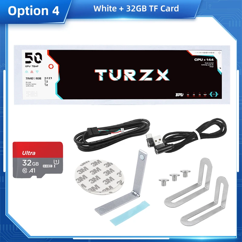 Turzx 8.8 Polegada usb tela secundária tipo-c desktop display