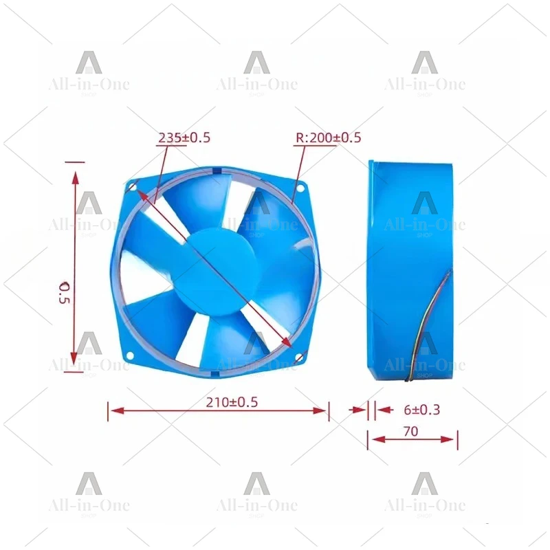 Original 100% Working 200FZY2-D 200FZY7-D 220v 380V cooling fan