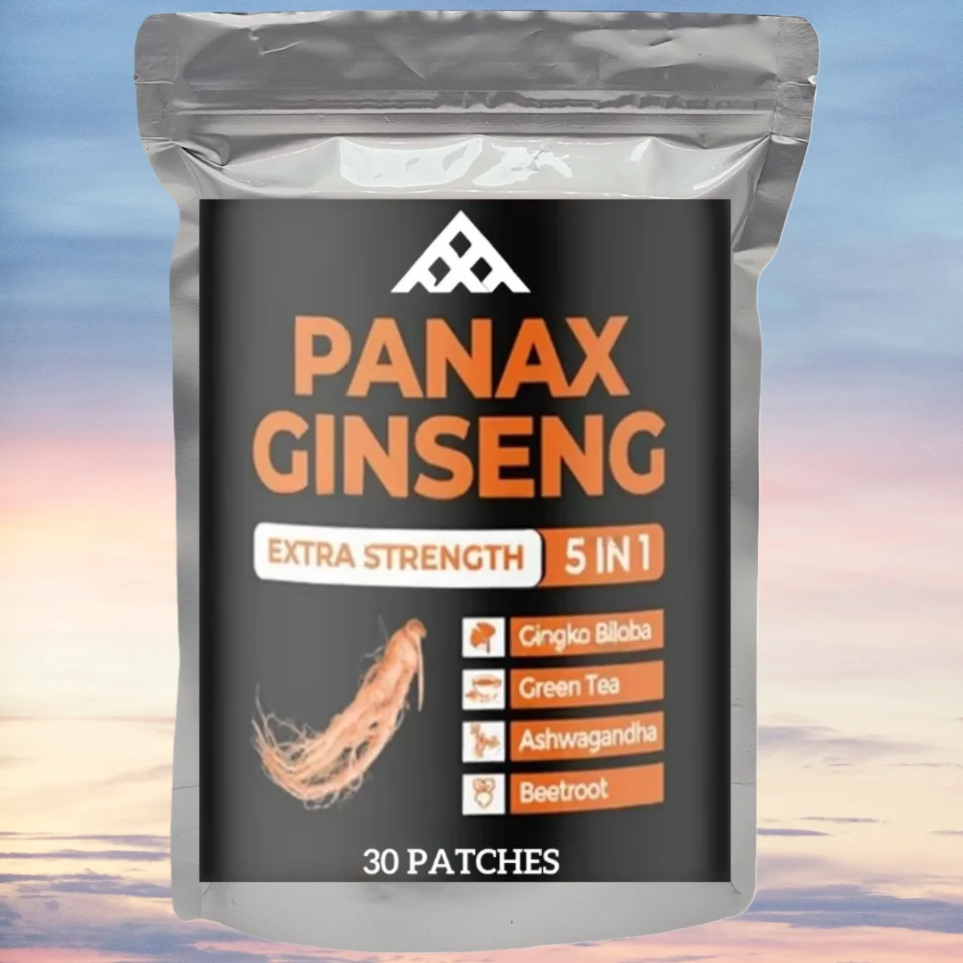 Zolotus Red Panax Ginseng Transdermal Patches With Ginkgo Biloba Boost Energy, Memory,immune System 30 Patches