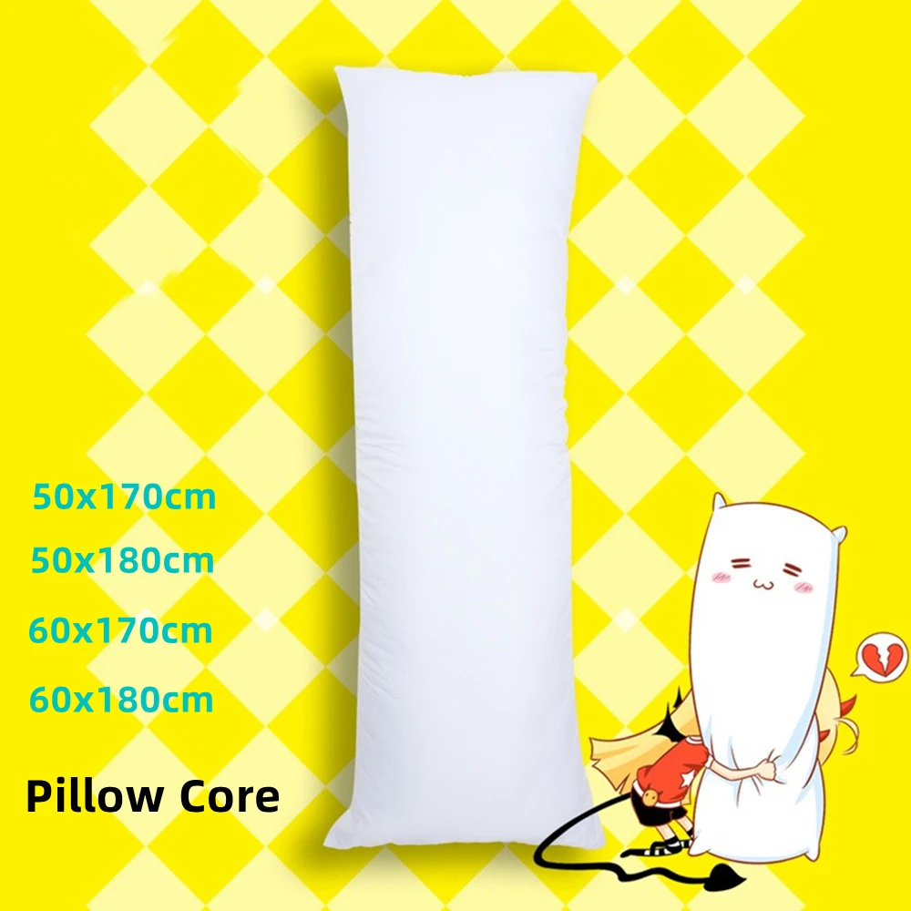 

180x60cm Body Pillows Anime Dakimakura Hugging Soft Pillowcases for White Sleep Cushion covers 60x170cm Bedding Long Pillow Core