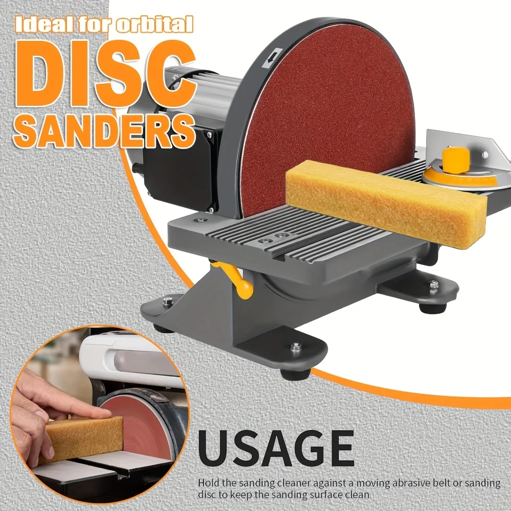 1-2 Pack Rubber Eraser Stick | Abrasive Belt & Disc Cleaner - Extends Sander Pad Life - Ideal for Skateboard Grip Tape