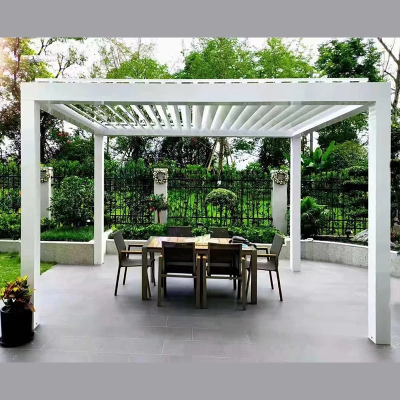Chinese Outdoor Garden Aluminum Waterproof Pergola Gazebo Pavilion 3x3 Gazebo DE Aluminio Gazebo Aluminium Door For Sale