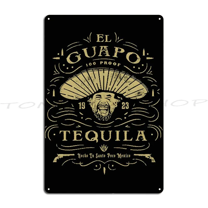 Tequila Metal Plaque Wall Cave Funny Bar Customize Printed Tin Sign Poster