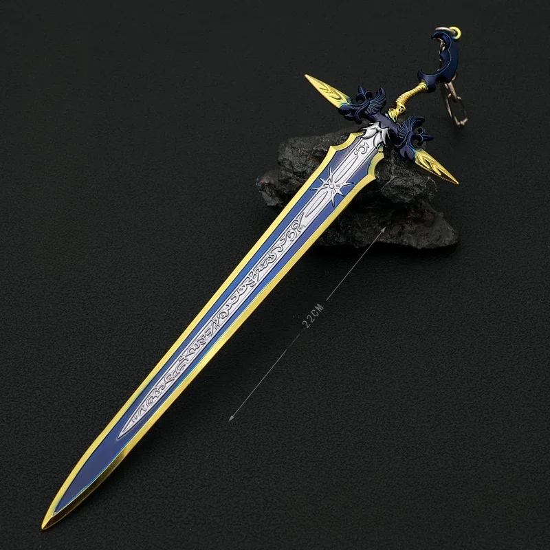 Final Fantasy 22cm/ 8.66in Game Peripherals Ultimate Sword Weapon Props Cosplay Metal Swords Model Interior Decoration Desk Toys