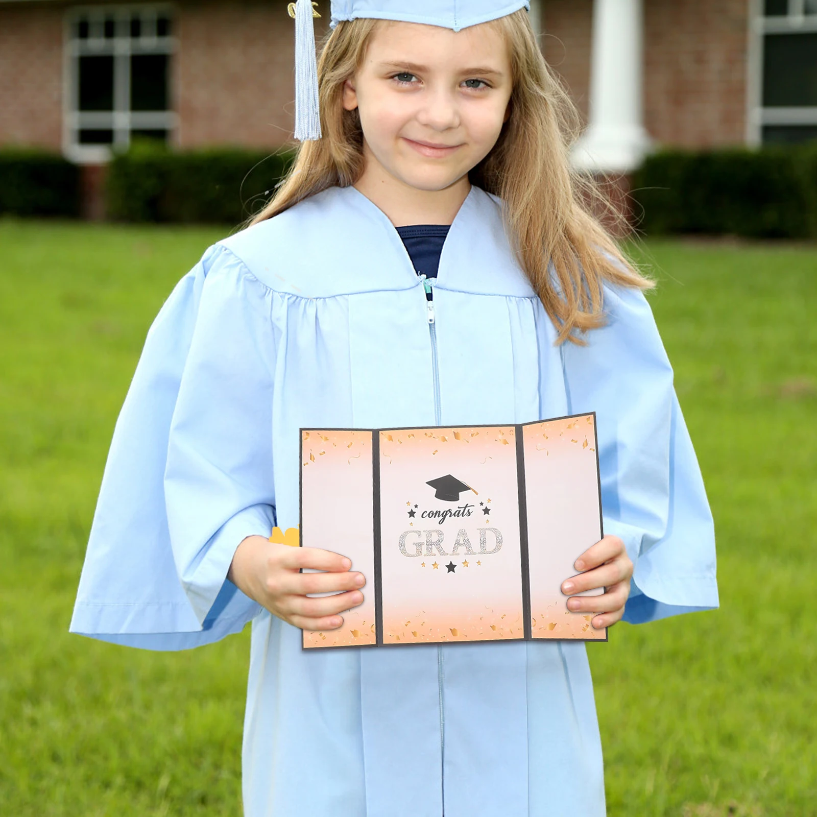 

Graduation Guest Signature Book 2024 Elegant Design Three-Fold Cards Message Book for Graduation Party Party Guestbook