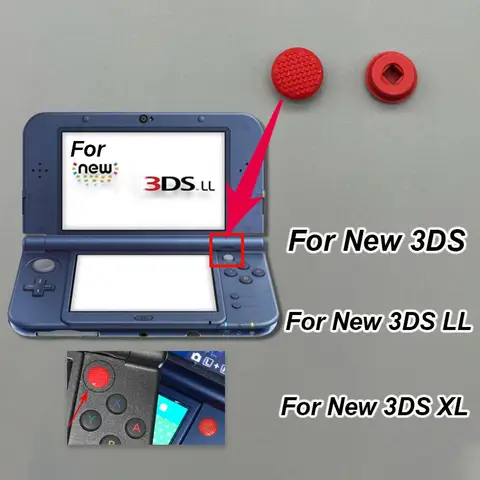 2/5/10PCS For New 3DS 2DS XL LL Right Joystick C Stick Circle Pad Button Grip Cap Cover For New 3DSXL 3DSLL New 3DS 2015