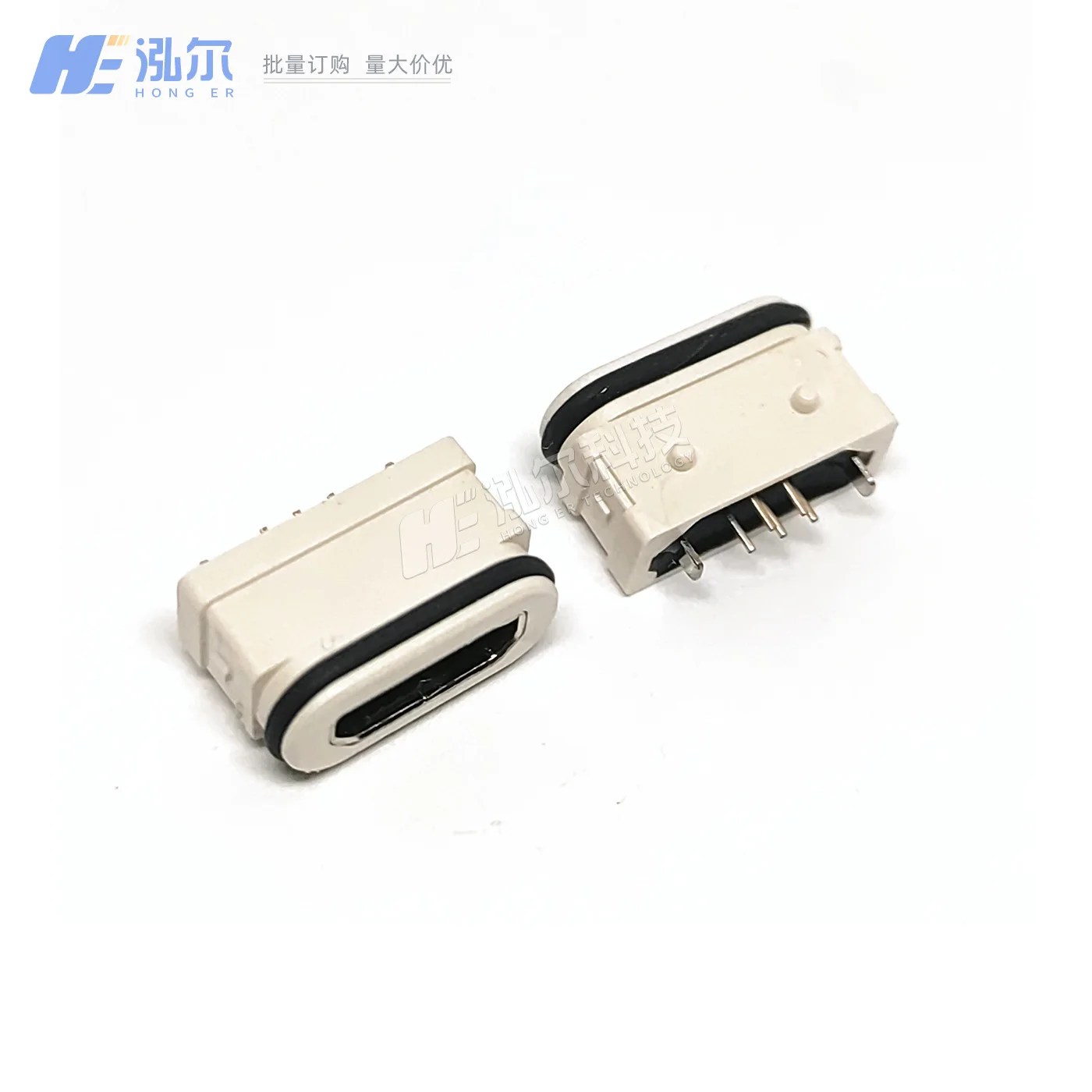 For micro waterproof femalevertical plug waterproof IP67 straight plug vertical 5pin plug board female head MICRO USB