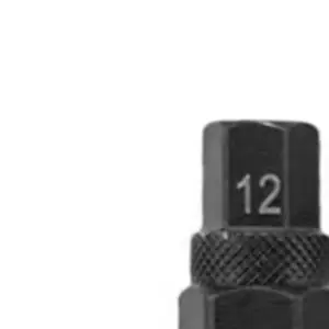 Motorcycle Hex Axle Socket Adapter 45 Gauge Steel 12-24mm Black Portable Hand Tool For Tight Space Spindle Nut Repair Compatible