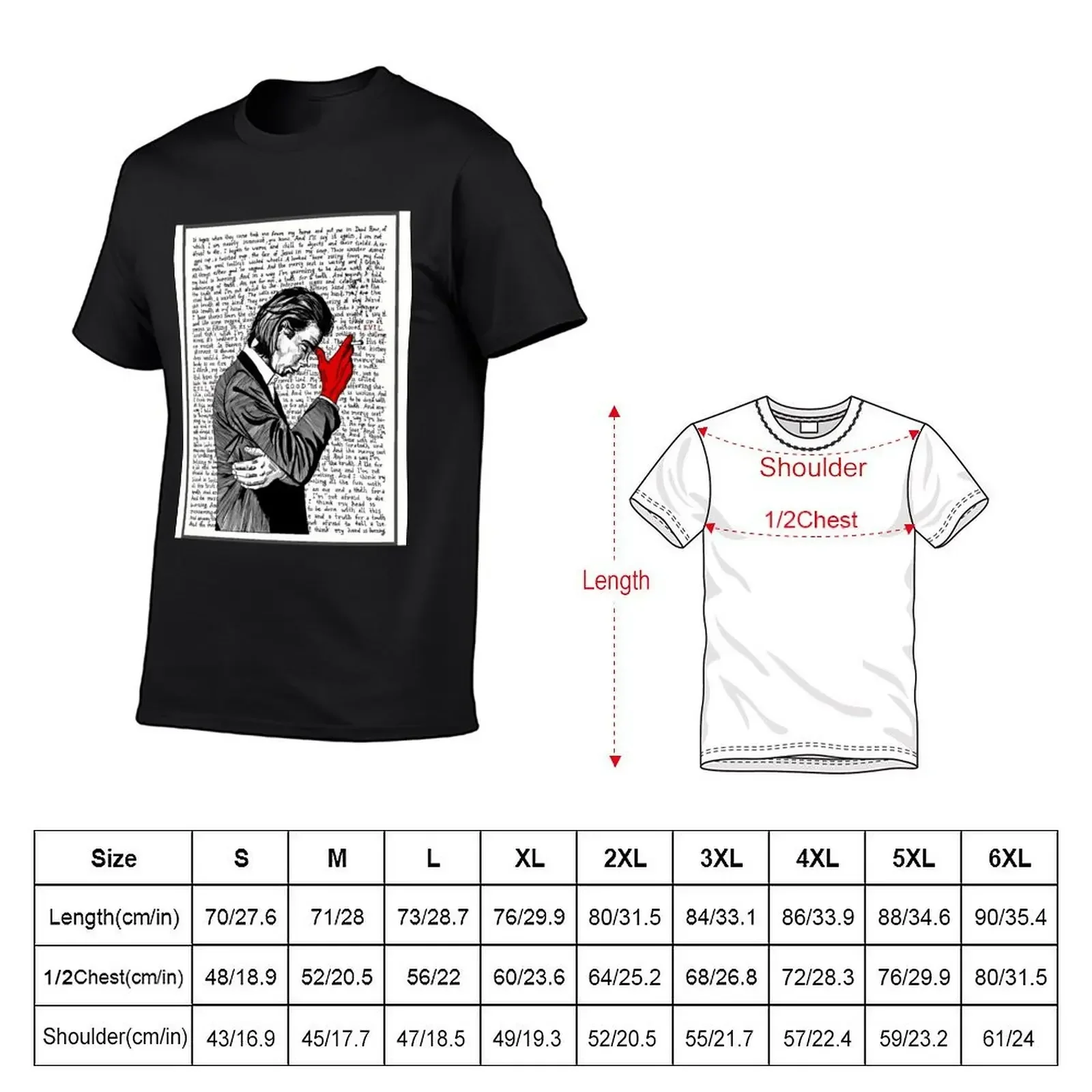 Nick Cave nick Cave T-Shirt graphic tee shirt baggy shirts oversized oversizeds clothing for men