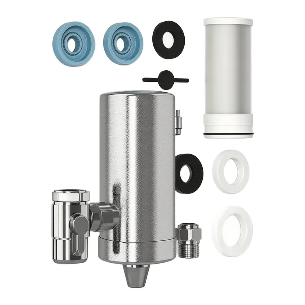Easy Install Water Filter Head Replacement Shower Filter System For Bathroom Hard Water Purify Shower Head Filter Home Bath Part