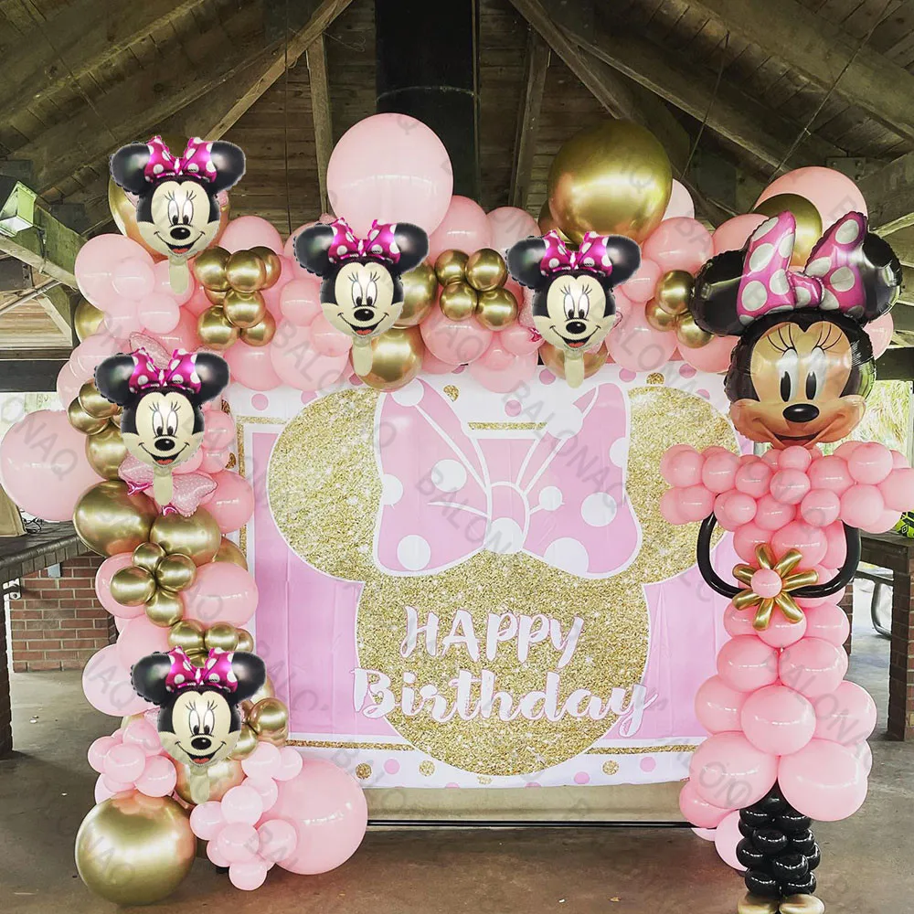 

Disney Minnie Mouse Girl Princess Foil 32in Balloons Pink Birthday Party Decorations Air Globos Baby Shower Kids Minnie Toy