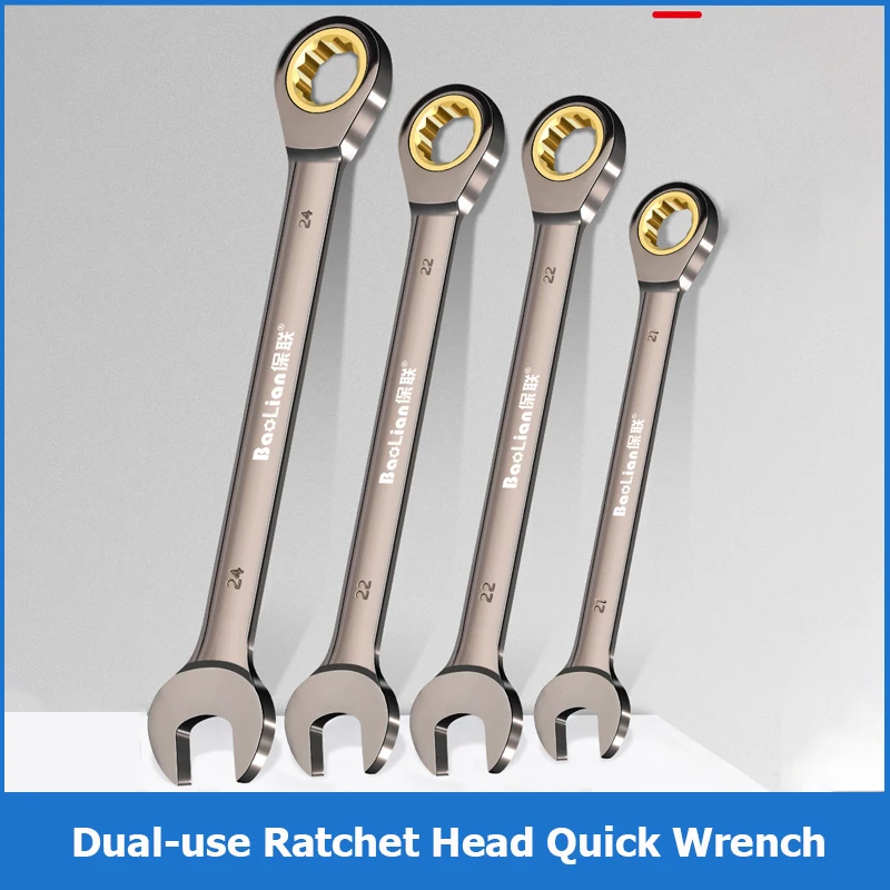 Dual-use Ratchet Wrench Torx Wrench Multifunctional Open-ended Wrench Hand Tool for Automobile Maintenance