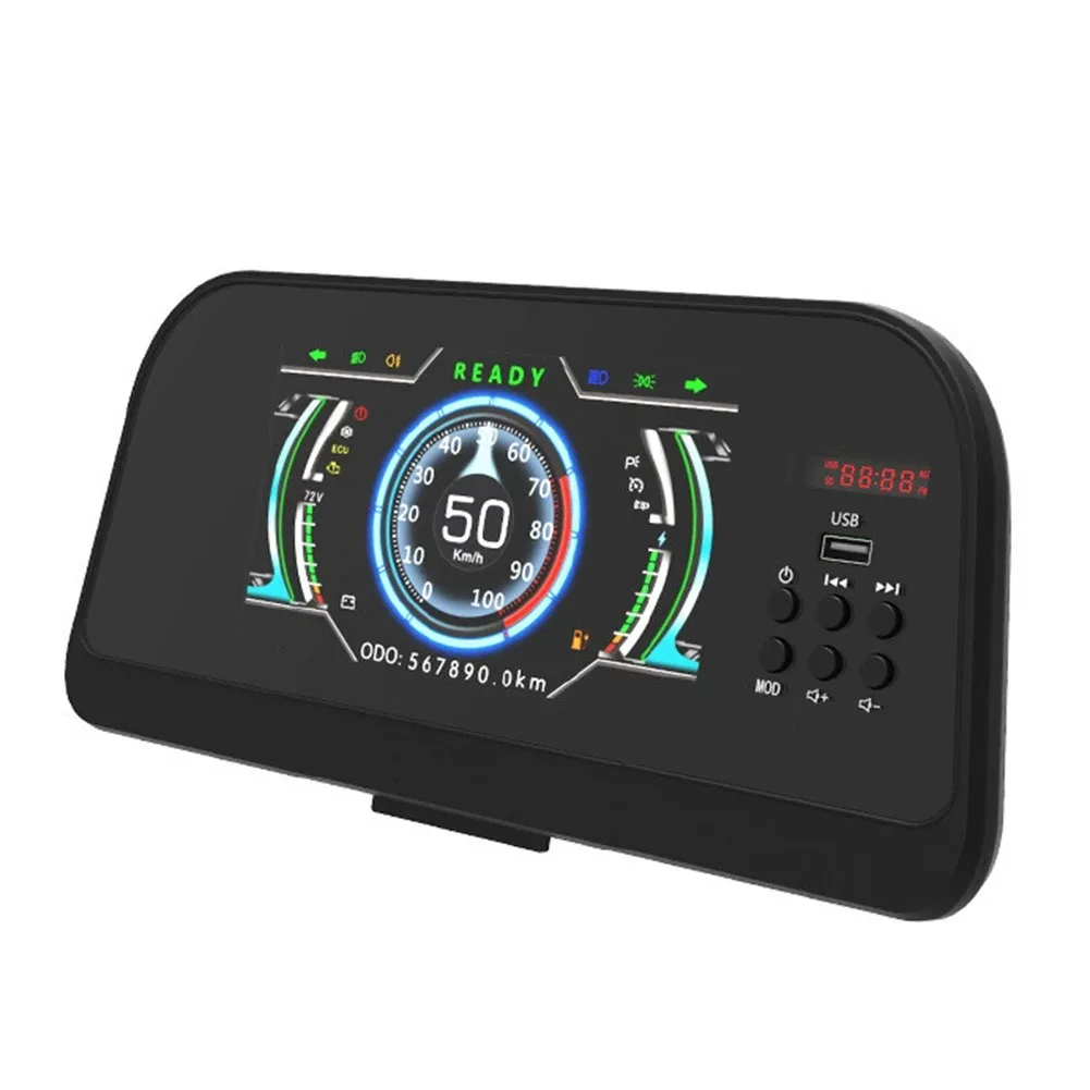 

Дисплей уровня заряда батареи Цветной дисплей Приборная панель 48V60V72V Совместимый 7-дюймовый ЖК-экран Дисплей напряжения заряда батареи