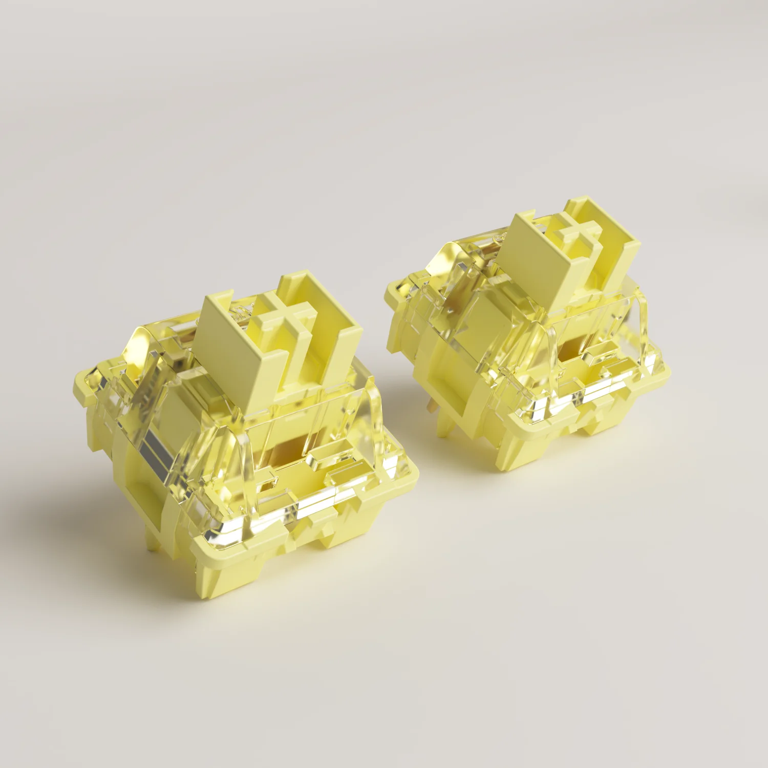 Imagem -04 - Akko v3 Creme Amarelo Pro Switches Pin 50gf Interruptor Linear com Stem Dustproof Compatível com Teclado Mecânico mx 45 Pcs