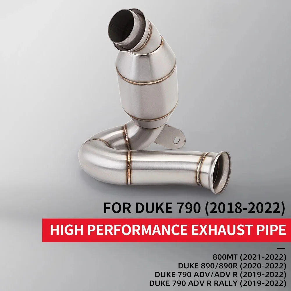 motorcycle parts Titanium alloy Motorcycle Middle Link Pipe Exhaust Pipe For Duke790 Duke890 800 MT Moto Escape