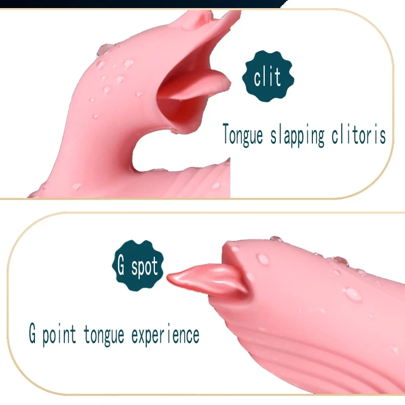 Mengisap vibrator dildo mainan seks untuk wanita lidah Cunnilingus Vibrator teleskopik berputar pemijat pemanas Vagina klitoris merangsang