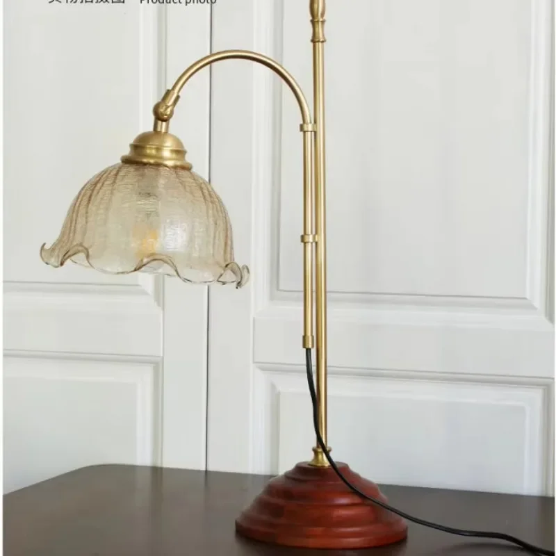 Retro European Style Bed Lamp Bedroom Elegant Mid Century Table Lamp