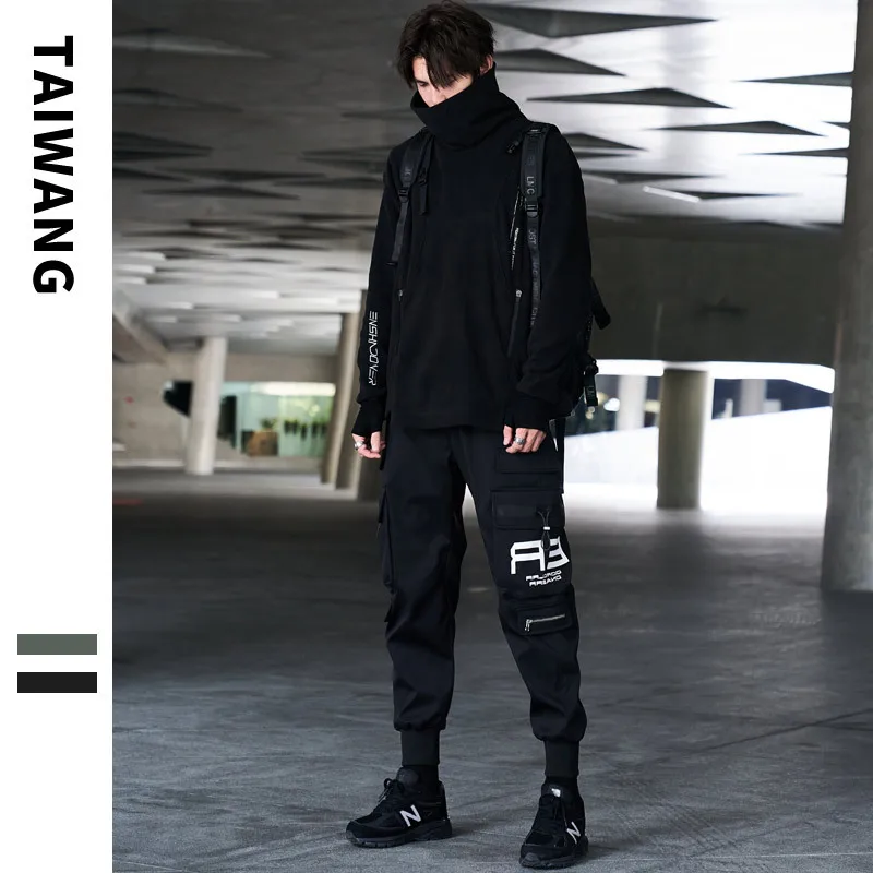

Men's Casual Workwear Pants Multiple Pockets High Street Style Autumn Winter New Fashion Brand Streetwear Polyester Fiber
