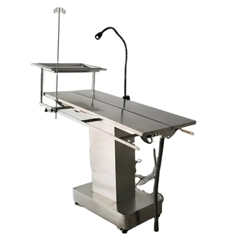 Factory Direct Supply New Veterinary Operating Table Stainless Steel Electric Lifting Pet Surgery Bed