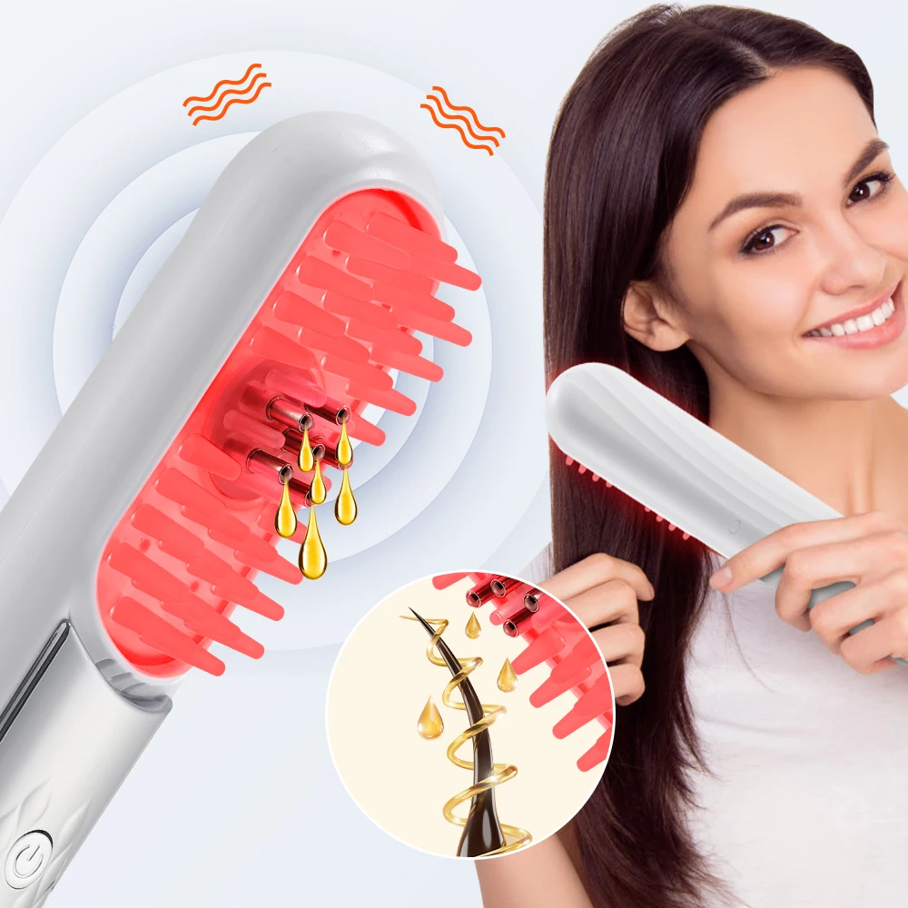 

Hair Care Masssage Comb Hair Regrown Brush Device Electric Scalp Oil Applicator Anti-Hair Vibration Head Massager