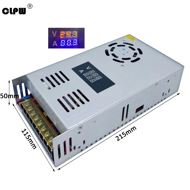 CLPW Switching Power Supply Adjustable Voltage Current DC 0-12V 24V28V 36V 48V 60V 70V 100V 600W Digital Display For LED SMPS