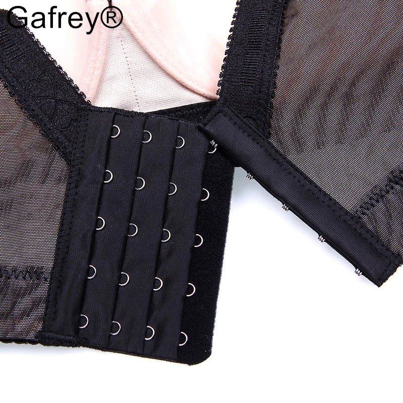 Gafrey Push Up Bra Women's Lace Underwire Bras Adjusted-strap Plus Size Brasserie with Padded Bra 36/80 to 50/115 CDE UnderWire image 6