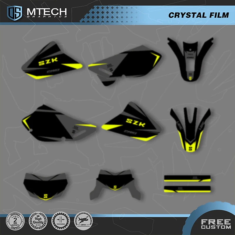 DSMTECH Custom Team Graphics Decals Stickers Kits For SUZUKI DR650 1996-2014 2015 2016 2017 2018 2019 2020 2021 Decal 003