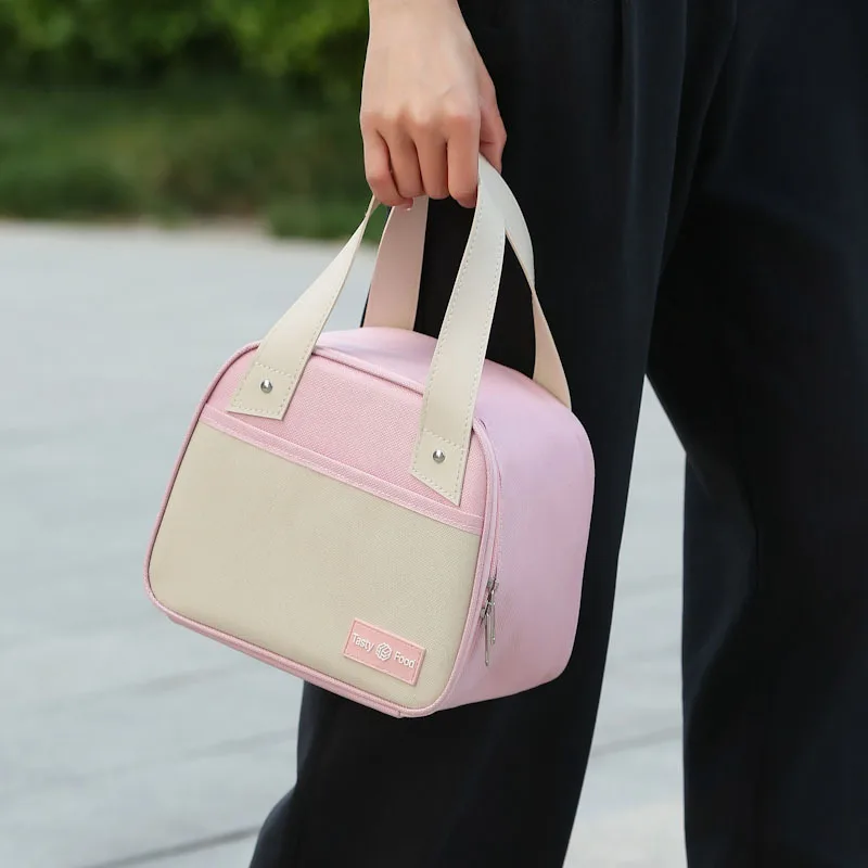 Маленькая портативная сумка для обеда на холодильник для женщин, детские школьные сумки для обеда, изолированная термоскладная водонепроницаемая сумка-холодильник для работы