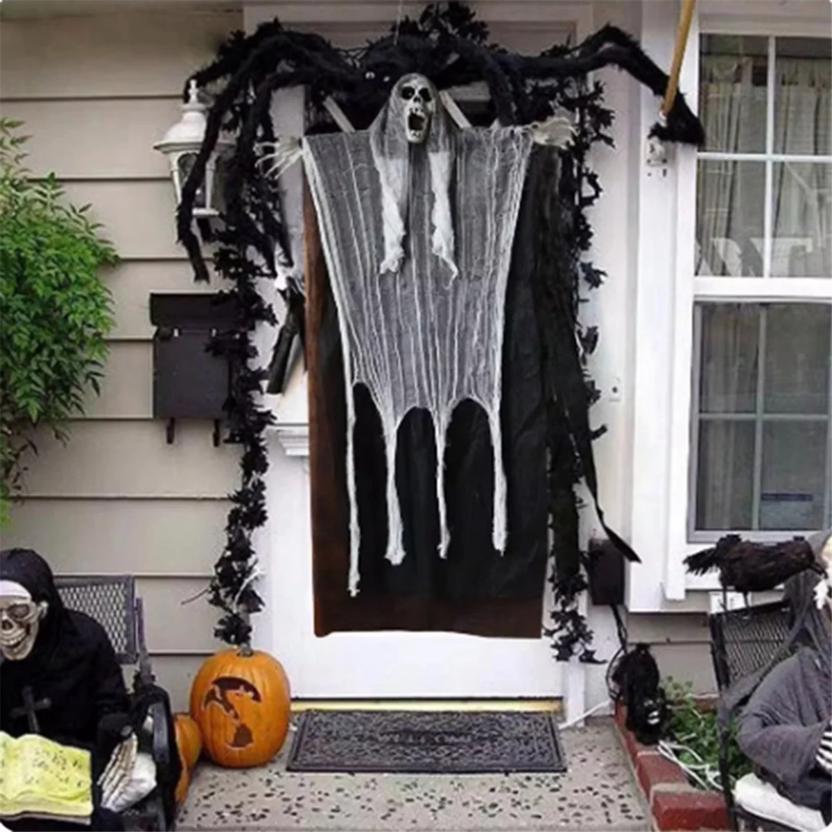 Halloween Decoration Halloween Hanging Props Spooky Halloween Haunted House Decor Hanging Grim Reaper for Halloween B