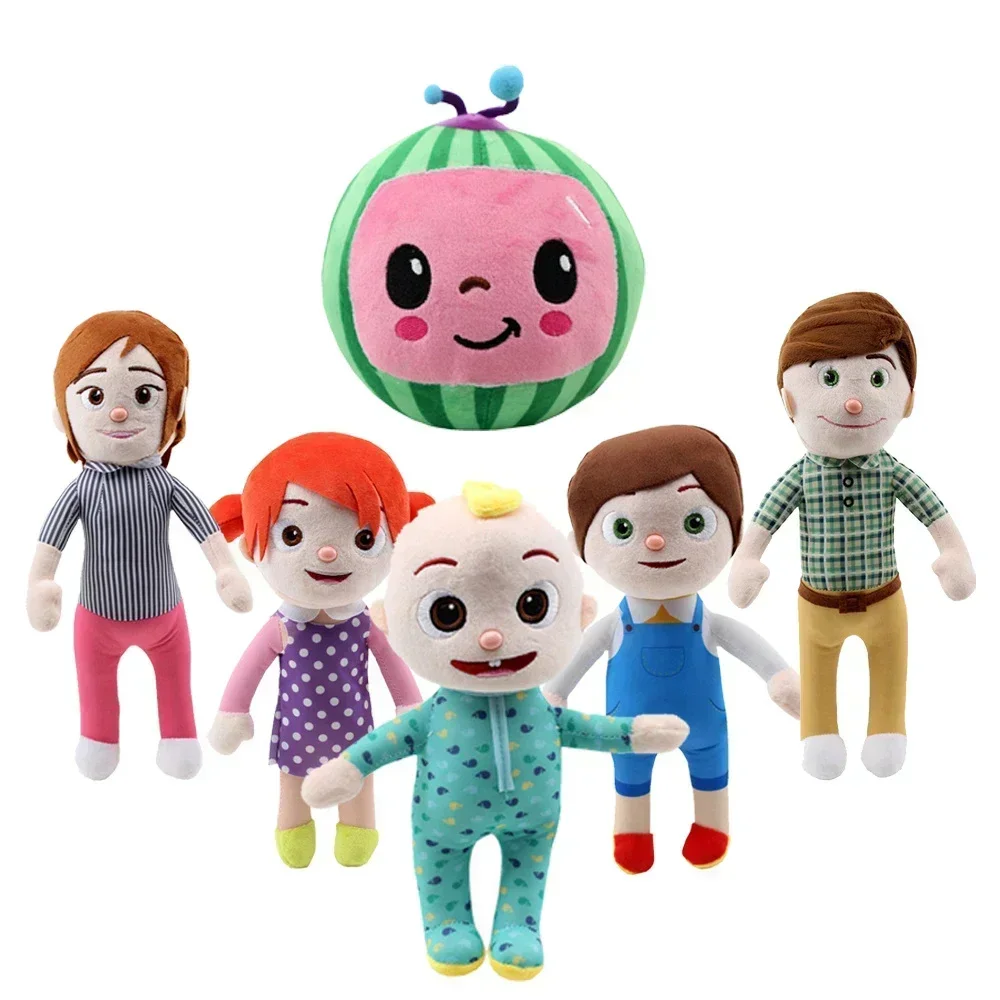 Hot 20cm Cocomeloned Plush Doll Cartoon Anime Family JJ Daddy Mummy Sister Brother Stuffed Soft Plush For Children Gift