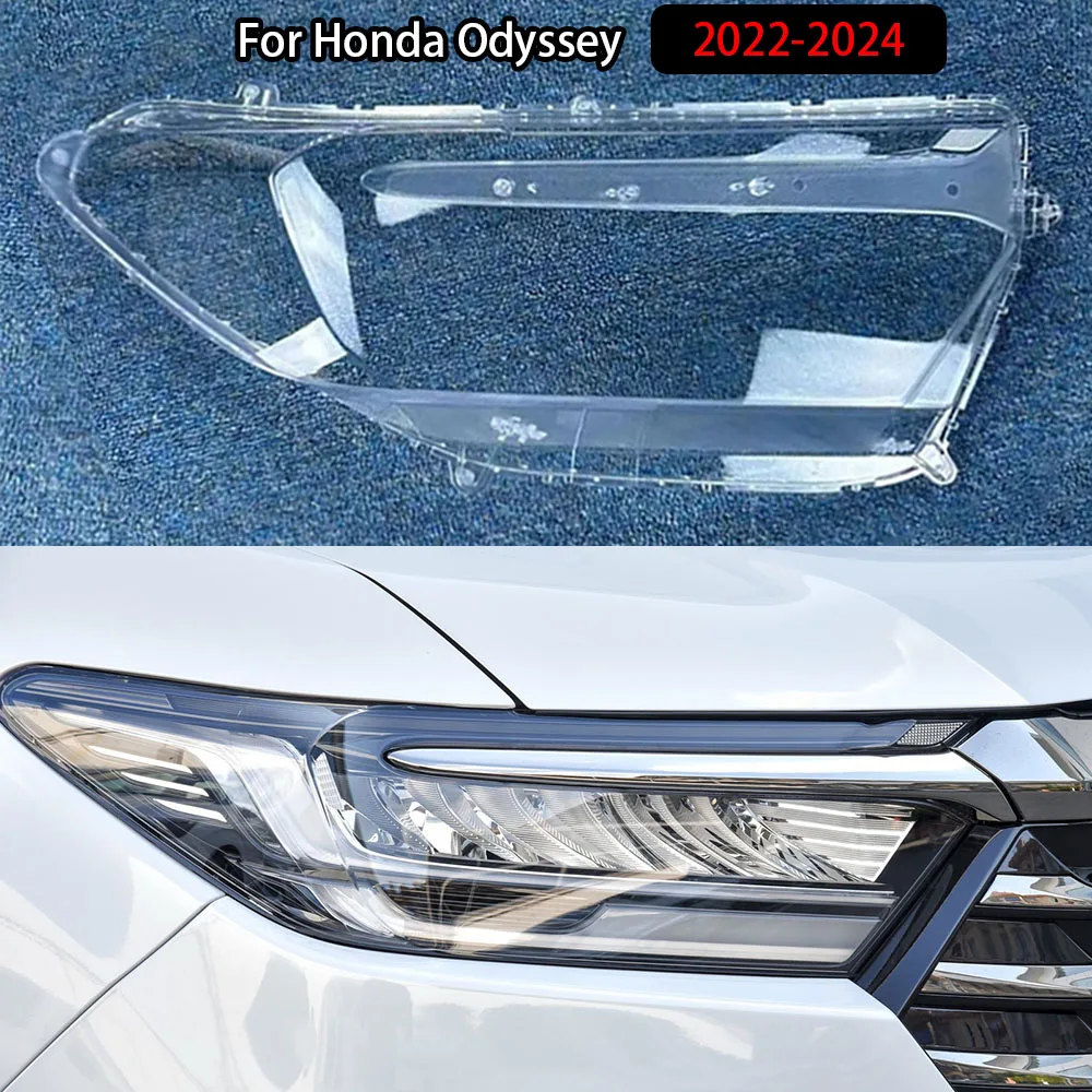 

For Honda Odyssey 2022-2024 Headlights Shade Transparent Mask Cover Lens Lampshdade Headlamp Shell Plexiglass