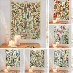 Bohemian tapestry wall hanging home decoration mushroom flowers and plants bedroom room decoration tapestry