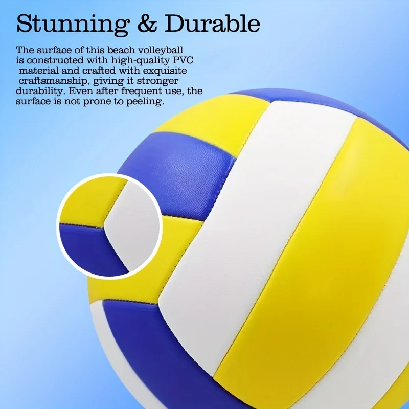 Voleibol Profesional de Entrenamiento para Adolescentes Principiantes, Bola de Práctica para Interior y Playa al Aire Libre