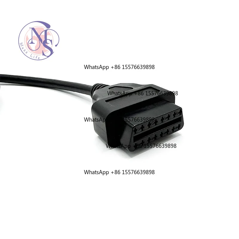 Custom Wiring Harness OBD to DB9 RS232 Serial Cable Auto Diagnostic Communication Extension Wire Harness Processing