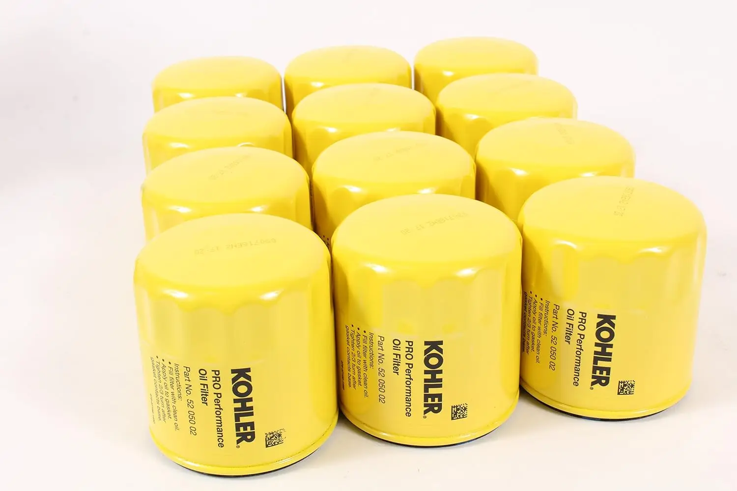 KOHLER 52 050 02-S Engine Oil Filter Extra Capacity For CH11 - CH15, CV11 - CV22, M18 - M20, MV16 - MV20 And K582- 12 pack