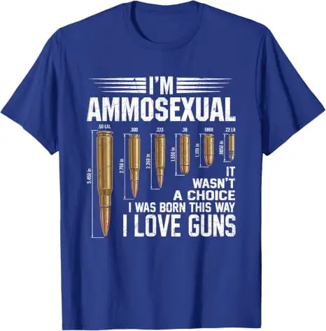 Ich bin ein Ammosexueller, Waffenliebhaber, Enthusiast, Zweite Verfassungszusatz, lustiges T-Shirt, Y2k, humorvoll, sarkastisch, Witz, Spruch, T-Shirt, Streetwear-Kleidung – Detail 13