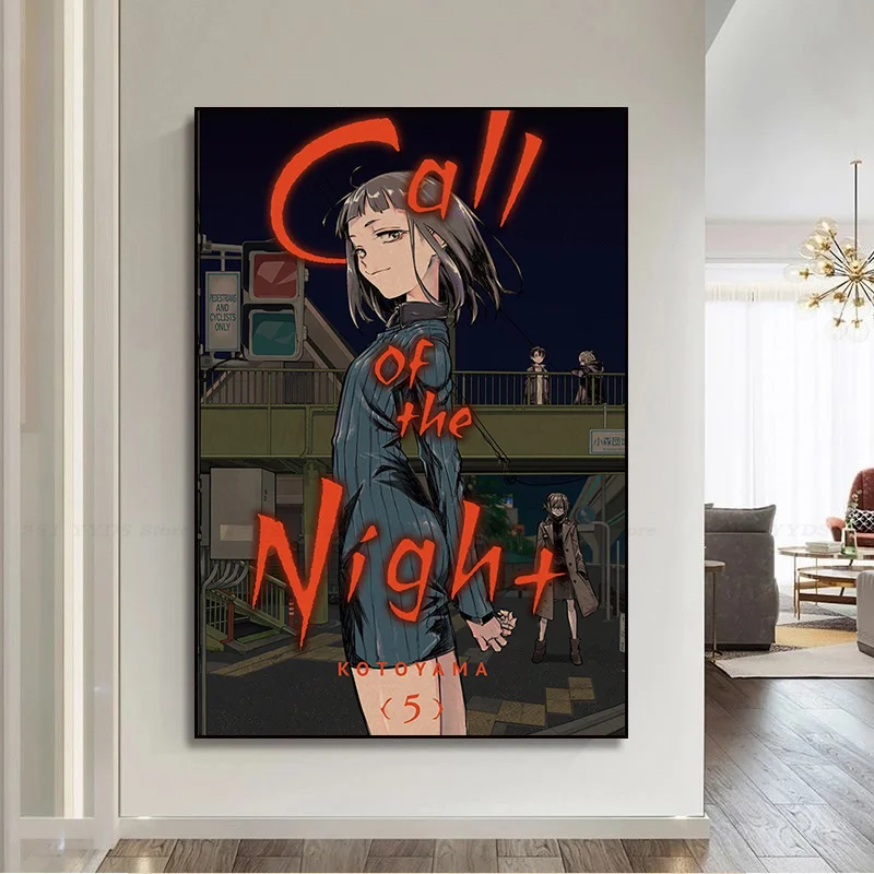 Call Of The Night Classic Anime Poster Vintage Room Home Bar Cafe Decor Posters Wall Stickers