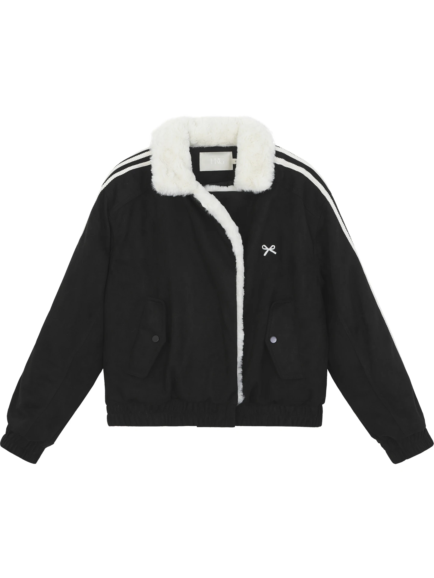 Rode Celebri Studio ort Thiened Casual katoenen jas met bontkraag voor dames herfst winter nieuwe Sle Bla warme jas