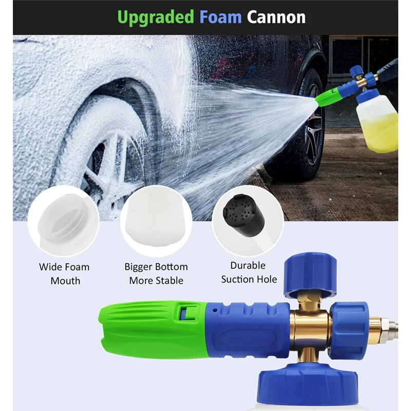 ABMH-Foam Cannon,1L Snow Foam Lance For Karcher K2 K3 K4 K5 K6 K7 Pressure Washer,Car Foam Jet Sprayer For Pressure Washers