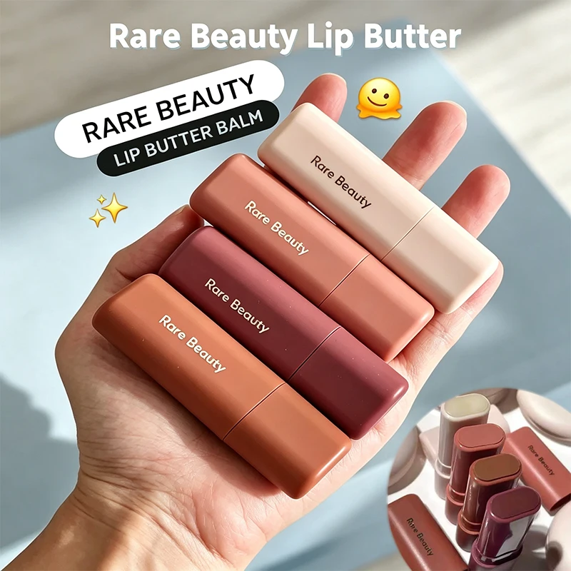 Rare Beauty Butter Lip Balm Lasting Moisturize Hydrating Plumping Lipstick Lip Gloss Makeup Contour Stick Highlights Cosmetic