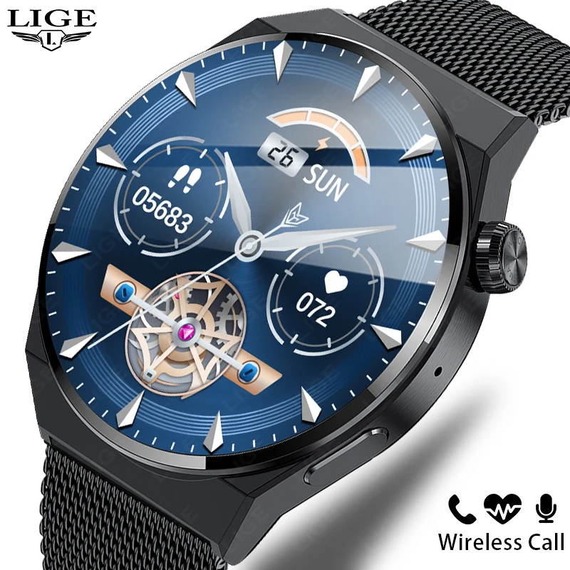 LIGE New Smart Watch Men 1.36