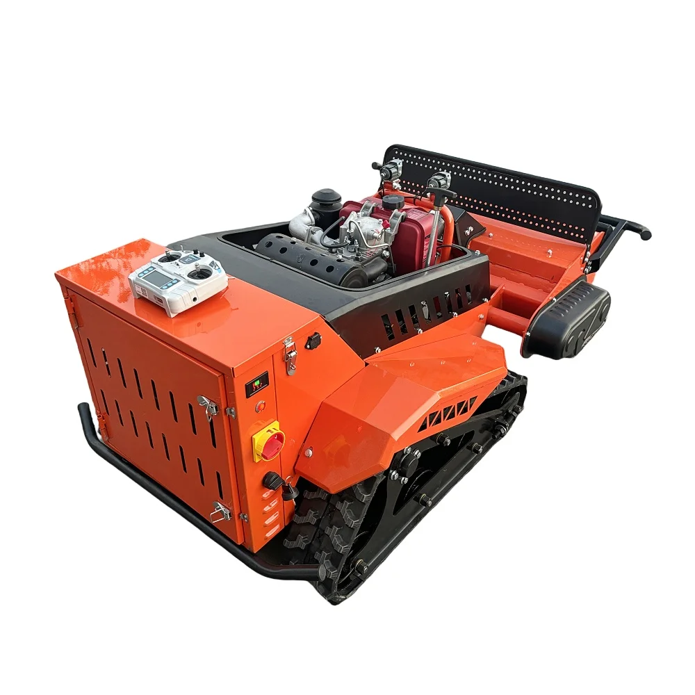 Factory Direct Sale High Quality Lawn Mower Flail Type zero Turn Remote Control Lawn Mower Mowing Width 800mm