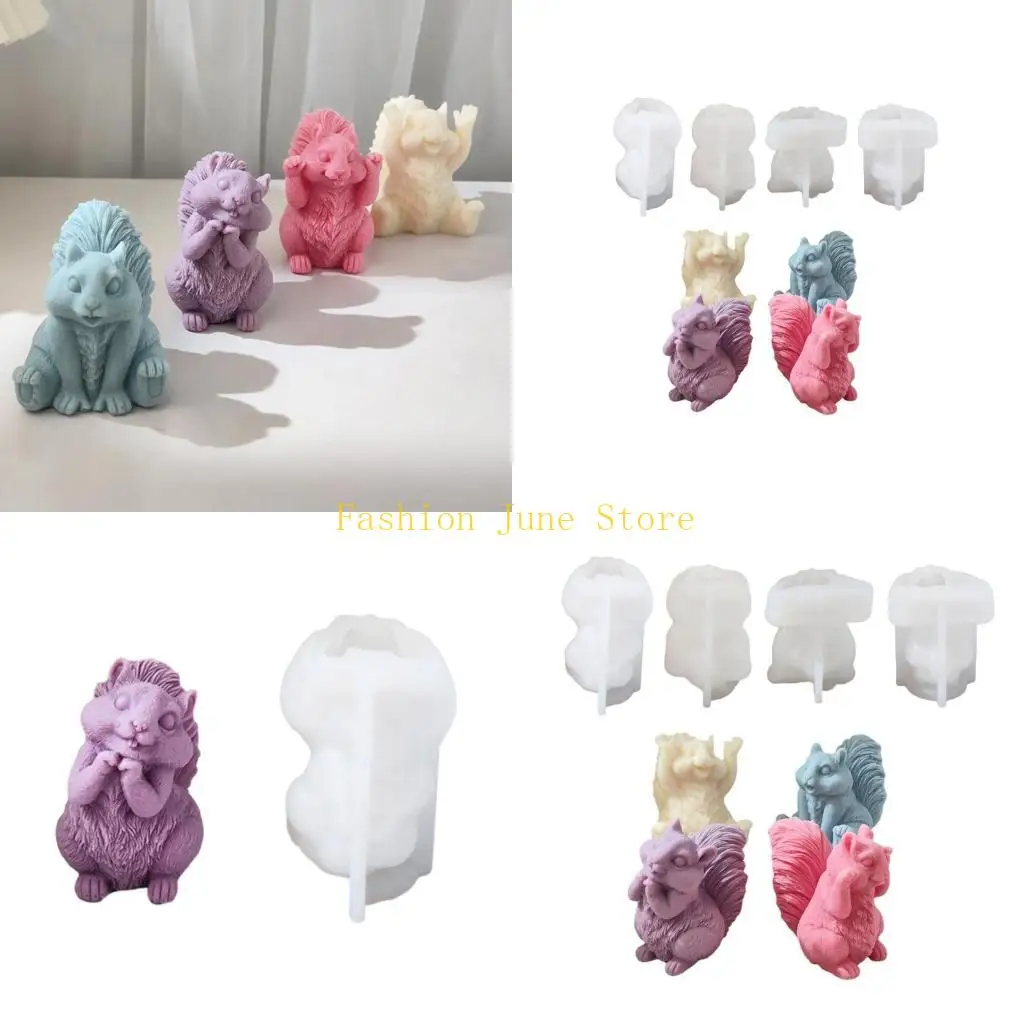 

N5KA Squirrel Silicone Mold Epoxy Gypsum Resin Mould Home Handcrafts Ornament for Jewelry Crafting & DIY Project