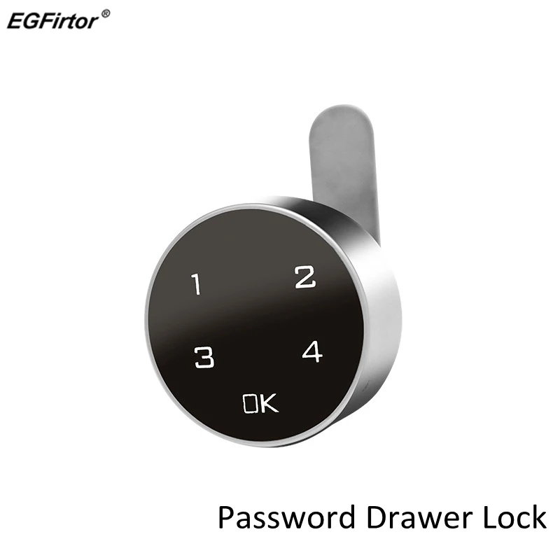 Digital Electronic Coded Lock, Touch Screen Password Lock for Cabinet Mailbox File Sauna Drawer School Lockers Easy to Install