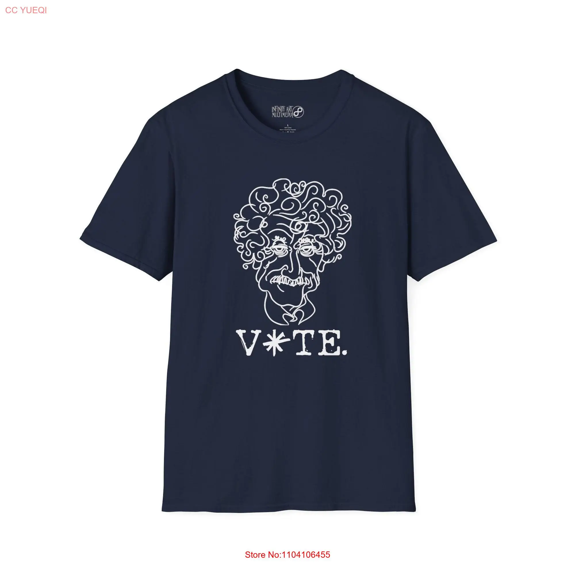 Kurt Vonnegut VOTE Asterisk T Shirt long or short sleeves