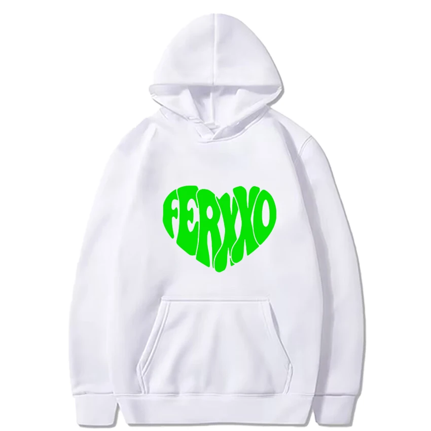 Feid Ferxxo love Graphics harajuku Hoodie 2024 Men Women vintage hip hop streetwear Unisex Casual Fleece Long sleeve Sweatshirt