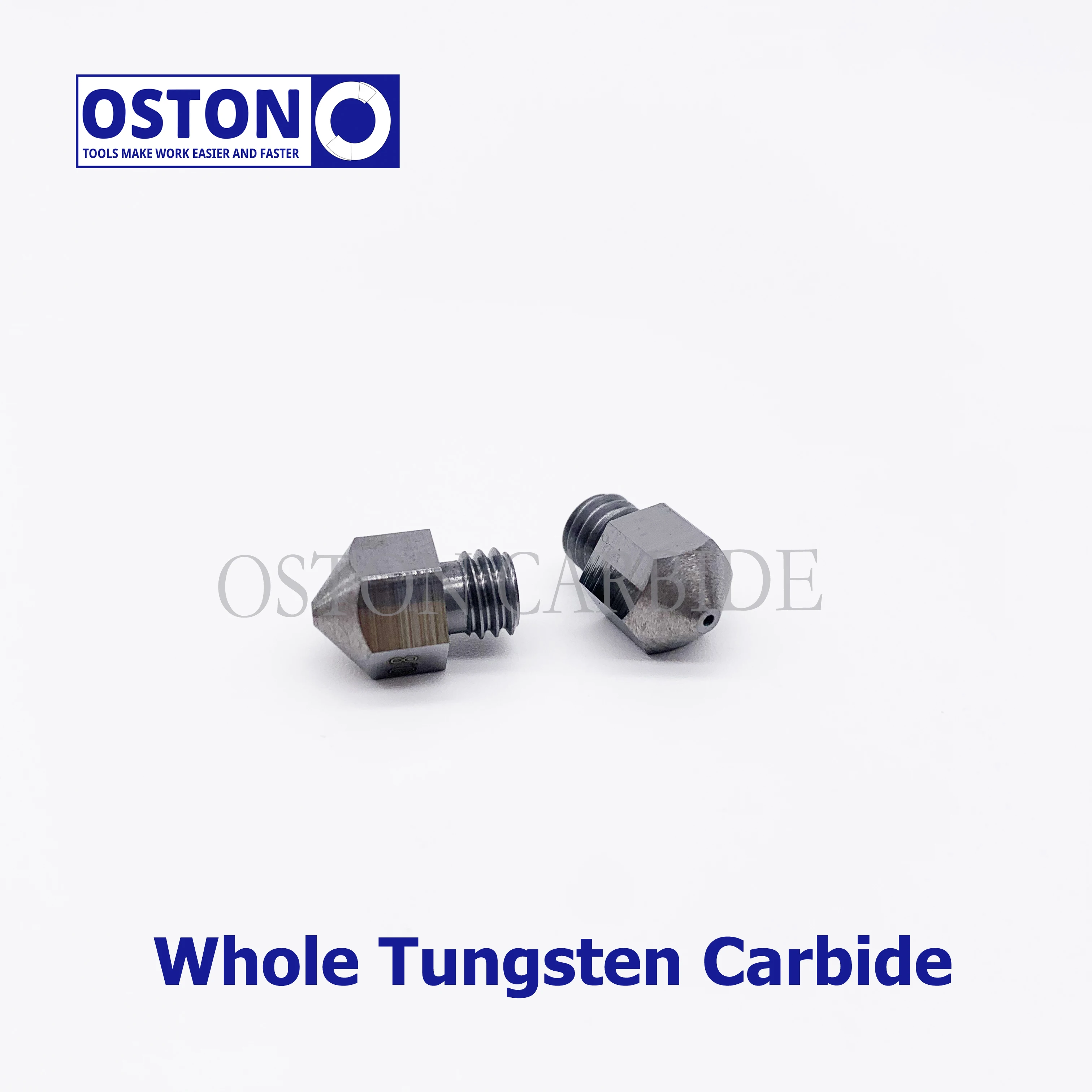

OSTON CARBIDE Wear Resistant 1 PC MK8 Tungsten Carbide 3D Printer Nozzle 0.3/0.4/0.5/0.6/0.8mm for 1.75mm Filament
