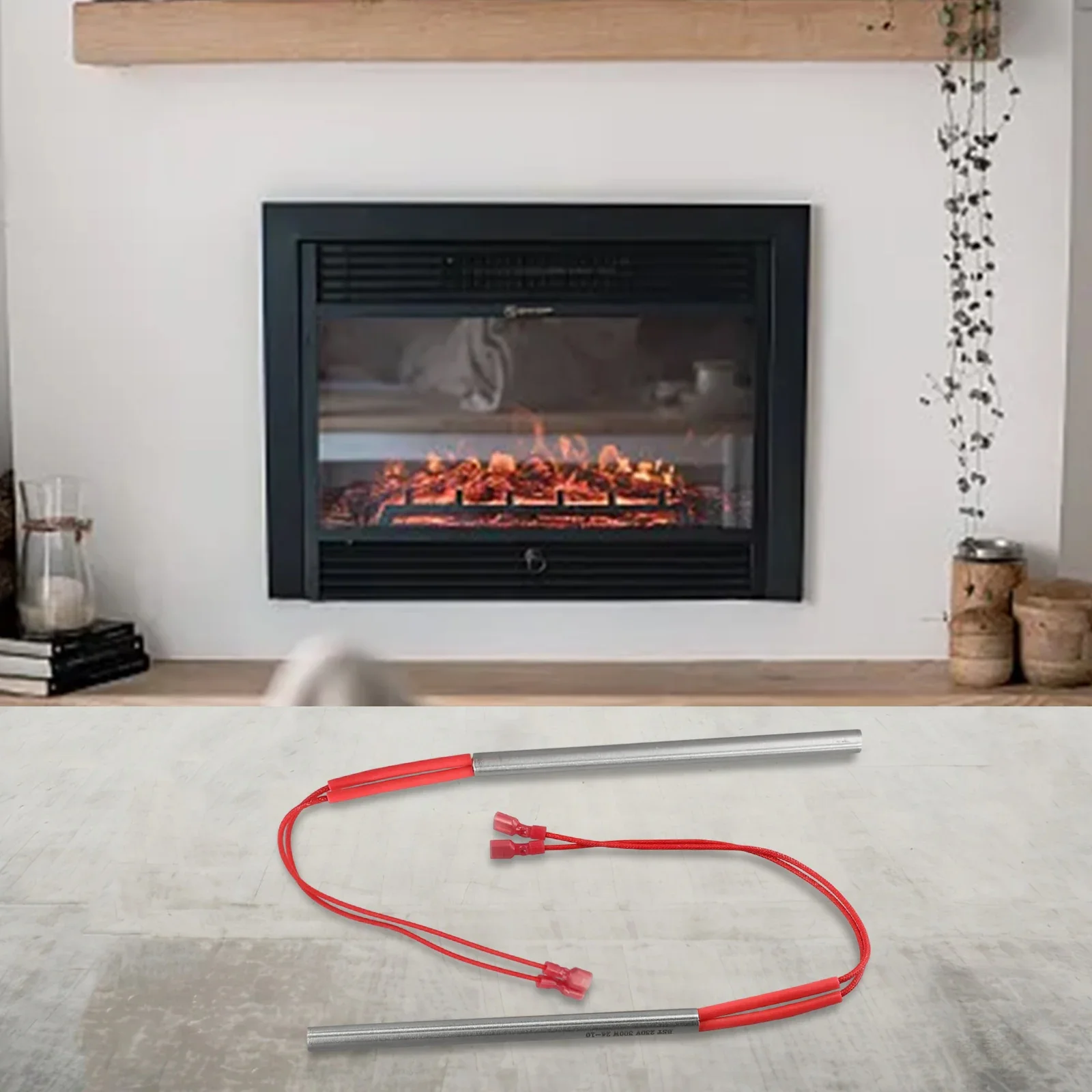 2個 230V グローイグナイター ホットロッドイグナイターキット 交換用 9.5*150mm 300w ステンレス鋼加熱ロッド ペレットグリルストーブ P6 P9用