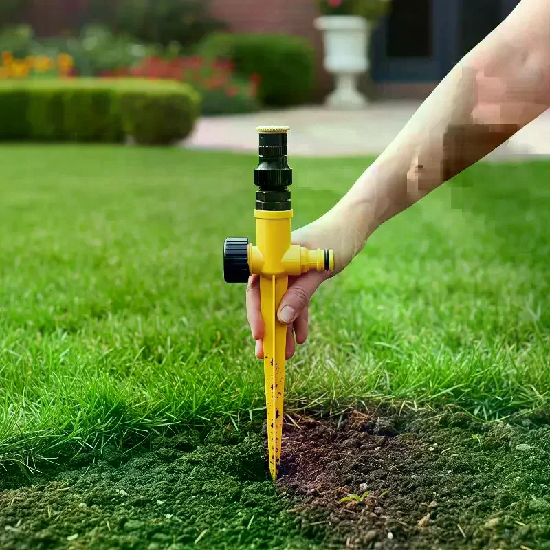 Adjustable Ground Insert Sprinkler Set, Leak-Proof Uniform Water Spray for Lawn Garden Plant Watering