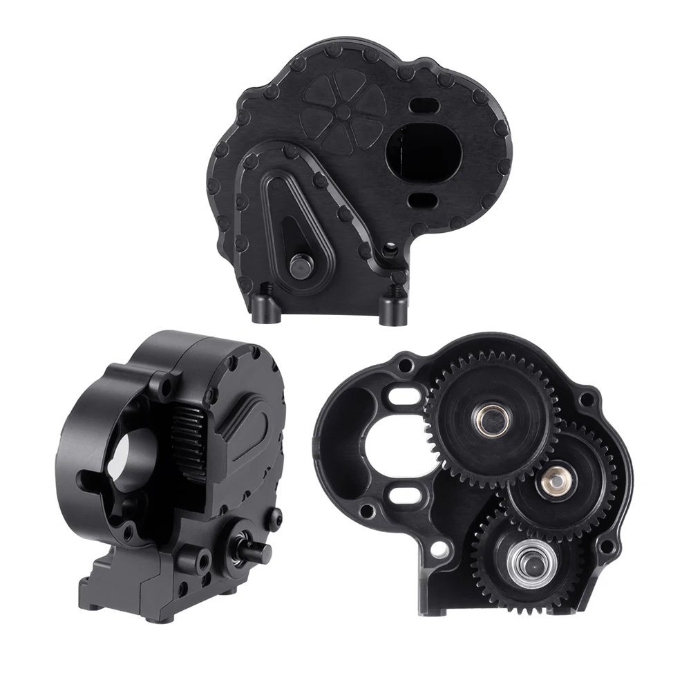 AXSPEED Metal Gearbox Transmission for Axial UTB18 Capra 1/18 RC Buggy Truck Model Upgrade Accessories Parts
